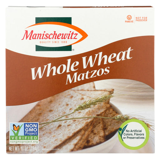 Manischewitz Whole Wheat Matzo - Case Of 12 - 10 Oz.