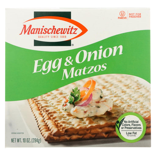 Manischewitz Matzo Egg And Onion - Case Of 12 - 10 Oz.