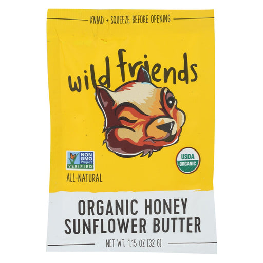 Wild Friends Organic Sunflower Butter - Honey - 1.15 Oz - Case Of 10