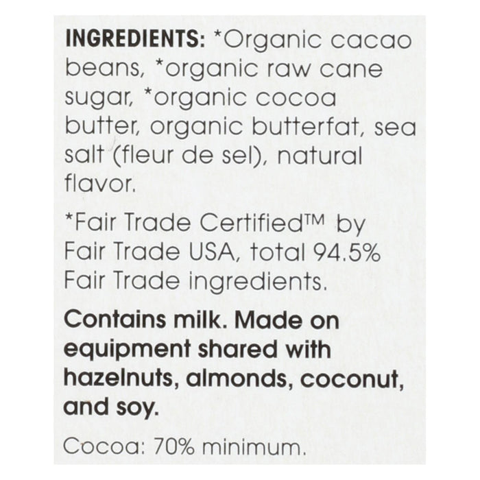 Alter Eco Americas Chocolate - Organic - Dark Salted Brown Butter - 2.82 Oz - Case Of 12