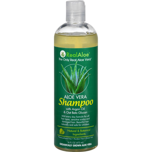 Real Aloe Shampoo - Aloe Vera - Mild - 16 Fl Oz