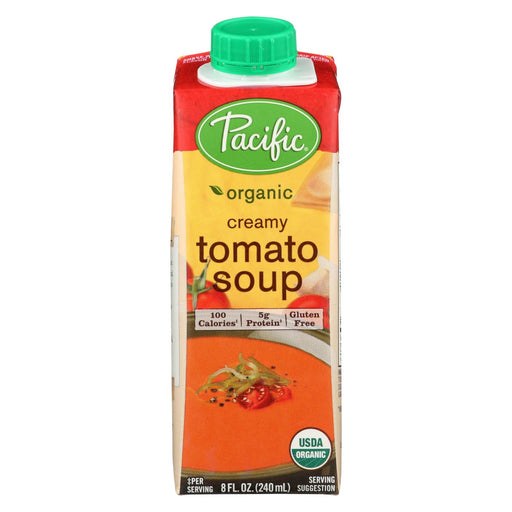 Pacific Natural Foods Creamy Tomato Soup - Single Serve - Case Of 12 - 8 Oz.