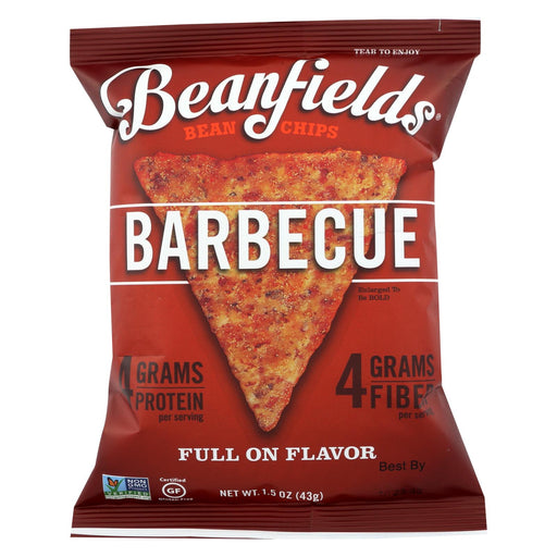 Beanfields Bean And Rice Chips - Barbecue - Case Of 24 - 1.5 Oz.
