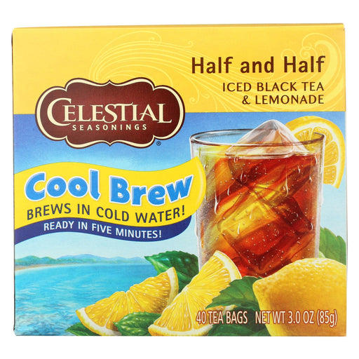 Celestial Seasonings Black Tea - Cool Brew Half And Half - Case Of 6 - 40 Bag