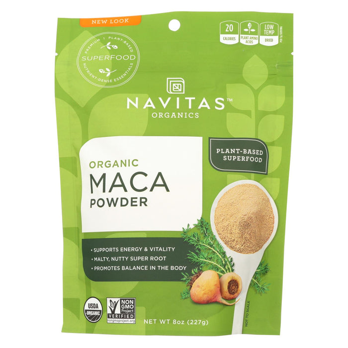 Navitas Naturals Maca Powder - Organic - 8 Oz - Case Of 12