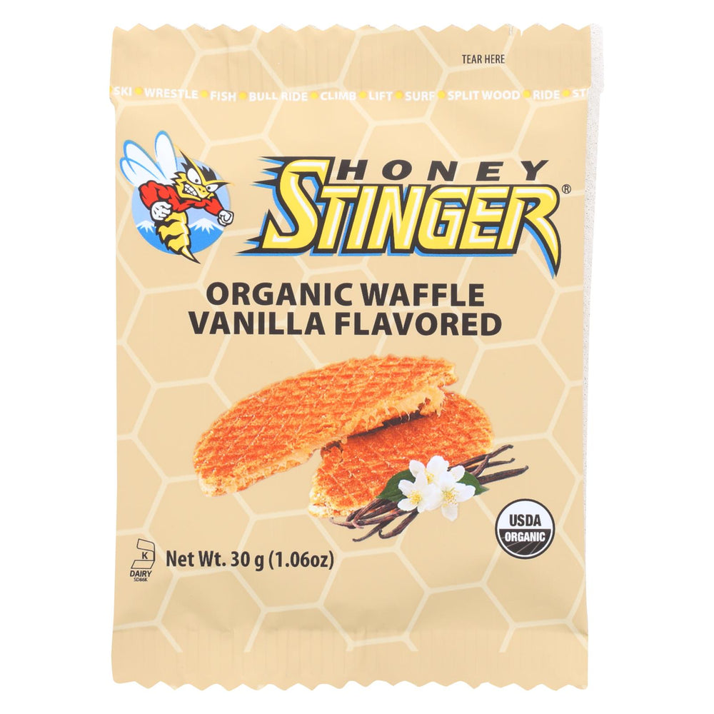Honey Stinger Waffle - Vanilla - Case Of 16 - 1.06 Oz.