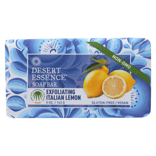 Desert Essence Bar Soap - Exfoliating Italian Lemon - 5 Oz
