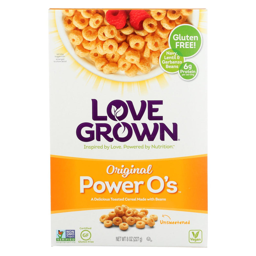 Love Grown Foods Power O's Cereal - Original - Case Of 6 - 8 Oz.
