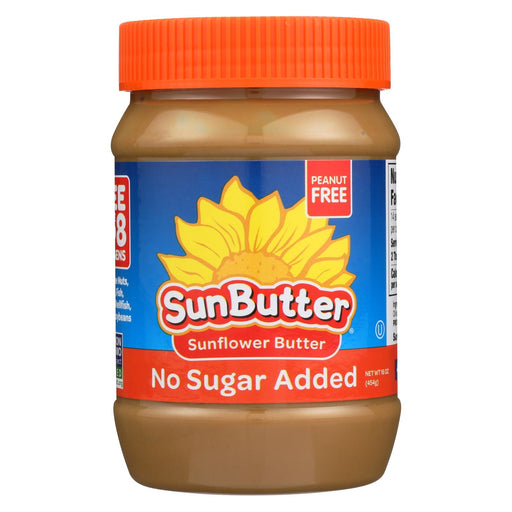 Sunbutter Sunflower Butter - No Sugar Added - Case Of 6 - 16 Oz.