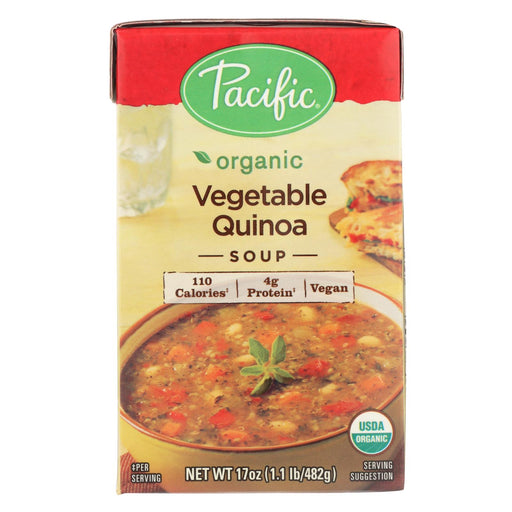 Pacific Natural Foods Quinoa Soup - Vegetable - Case Of 12 - 17 Oz.