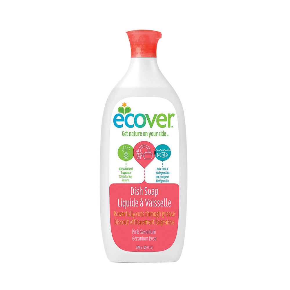 Ecover Liquid Dish Soap - Pink Geranium - Case Of 6 - 25 Fl Oz.
