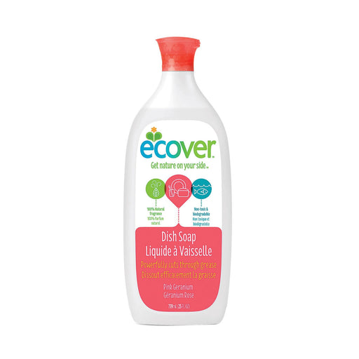 Ecover Liquid Dish Soap - Pink Geranium - Case Of 6 - 25 Fl Oz.