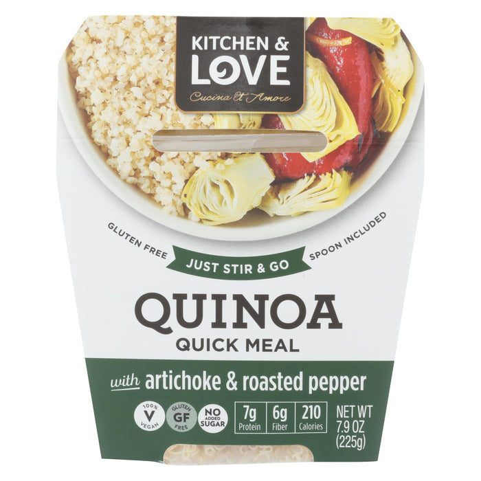 Cucina And Amore Quinoa Meals - Artichoke And Roasted Pepper - Case Of 6 - 7.9 Oz.