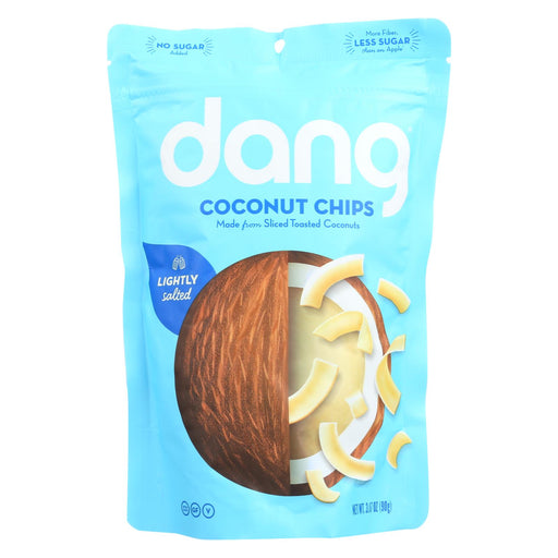 Dang Toasted Coconut Chips - Lightly Salted - Case Of 12 - 3.17 Oz.