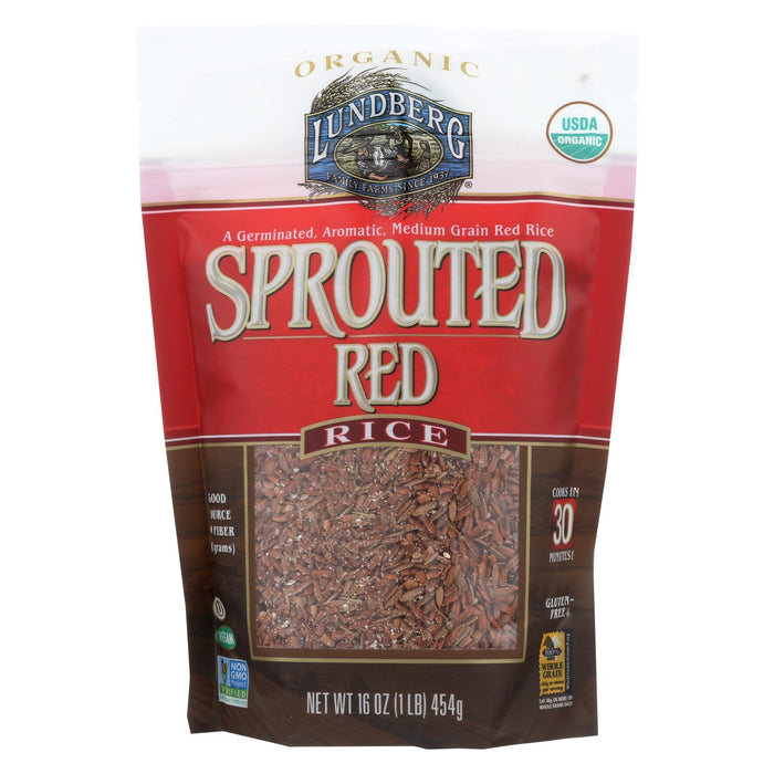 Lundberg Family Farms Sprouted Red Rice - Case Of 6 - 1 Lb.