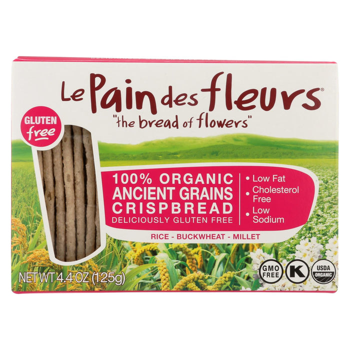 Le Pain Des Fleurs Crispbread - Ancient Grains - Case Of 6 - 4.4 Oz.