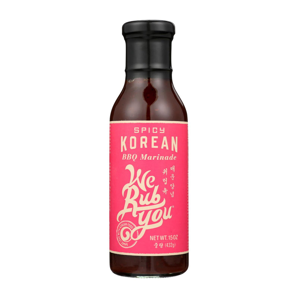 We Rub You Bbq Marinada - Spicy Korean - Case Of 6 - 15 Oz.