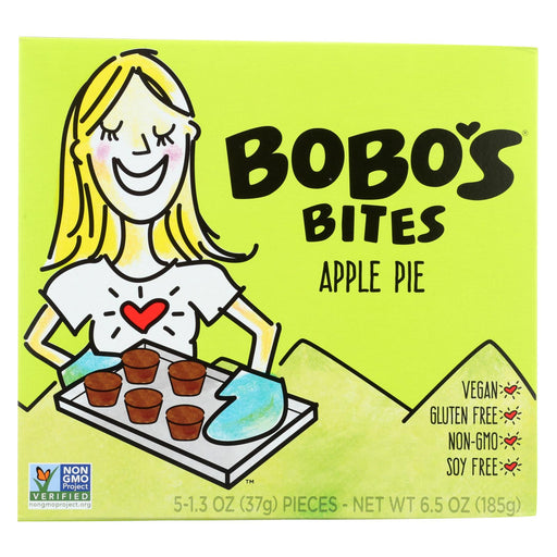 Bobo's Oat Bars Apple Pie - Gluten Free - Case Of 6 - 1.3 Oz.