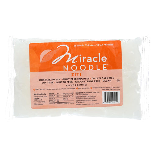 Miracle Noodle Pasta - Shirataki - Miracle Noodle - Ziti - 7 Oz - Case Of 6