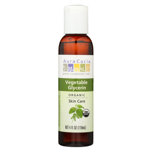 Aura Cacia Skin Care Oil - Organic Vegetable Glycerin Oil - 4 Fl Oz