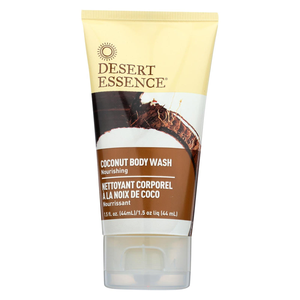 Desert Essence Body Wash - Coconut - Travel Size - 1.5 Fl Oz - 1 Case