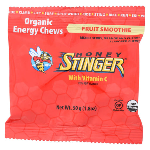 Honey Stinger Energy Chew - Organic - Fruit Smoothie - 1.8 Oz - Case Of 12