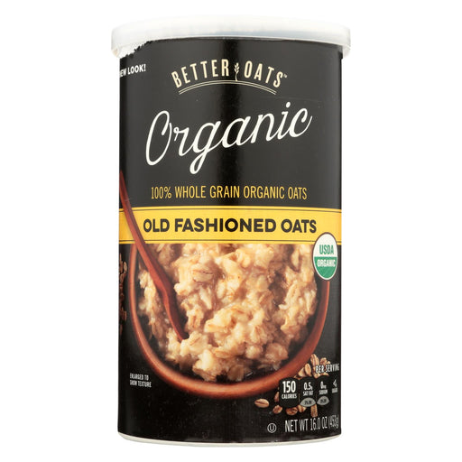Better Oats Organic Cereal - Old Fashioned Oats - Case Of 12 - 16 Oz.