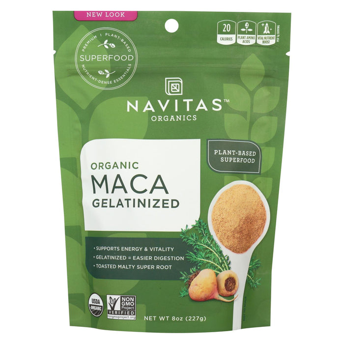 Navitas Naturals Maca Powder - Organic - Gelatinized - 8 Oz - Case Of 12