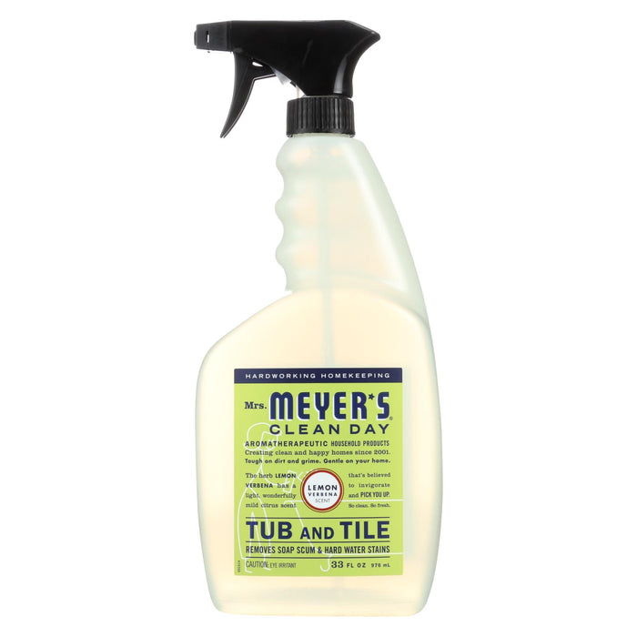 Mrs. Meyer's Clean Day - Tub And Tile Cleaner - Lemon Verbena - 33 Fl Oz - Case Of 6