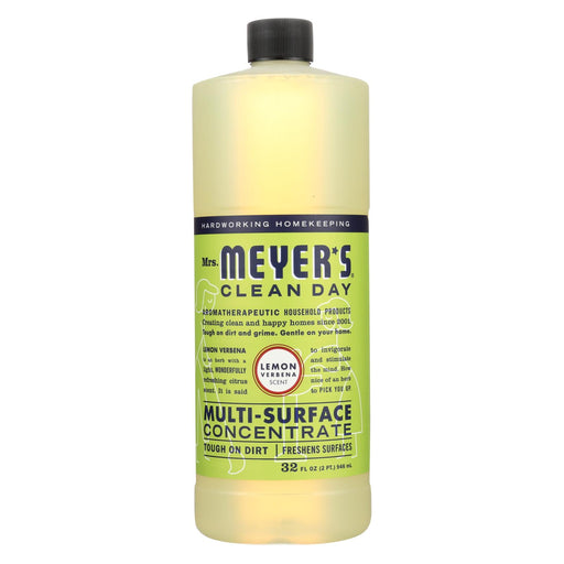 Mrs. Meyer's Clean Day - Multi Surface Concentrate - Lemon Verbena - 32 Fl Oz - Case Of 6