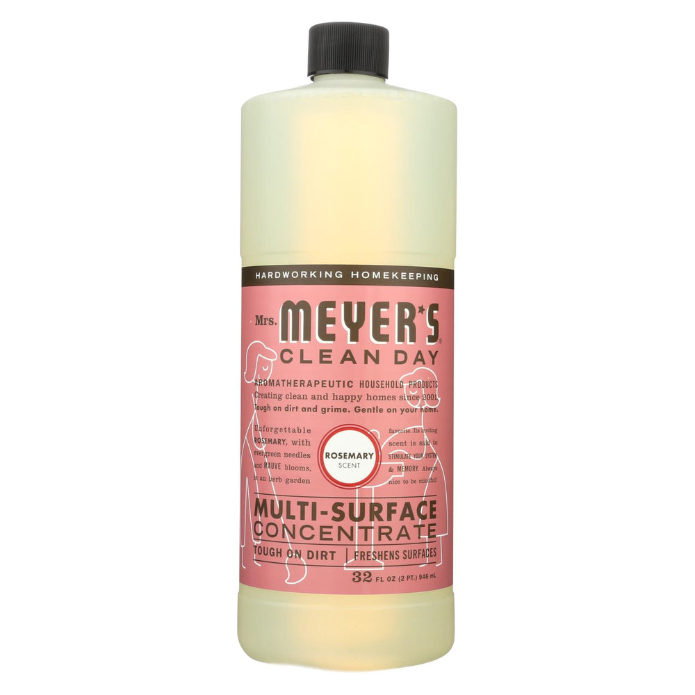 Mrs. Meyer's Clean Day - Multi Surface Concentrate - Rosemary - 32 Fl Oz - Case Of 6