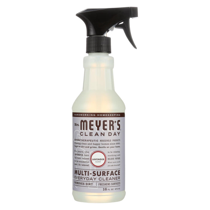 Mrs. Meyer's Clean Day - Multi-surface Everyday Cleaner - Lavender - 16 Fl Oz - Case Of 6