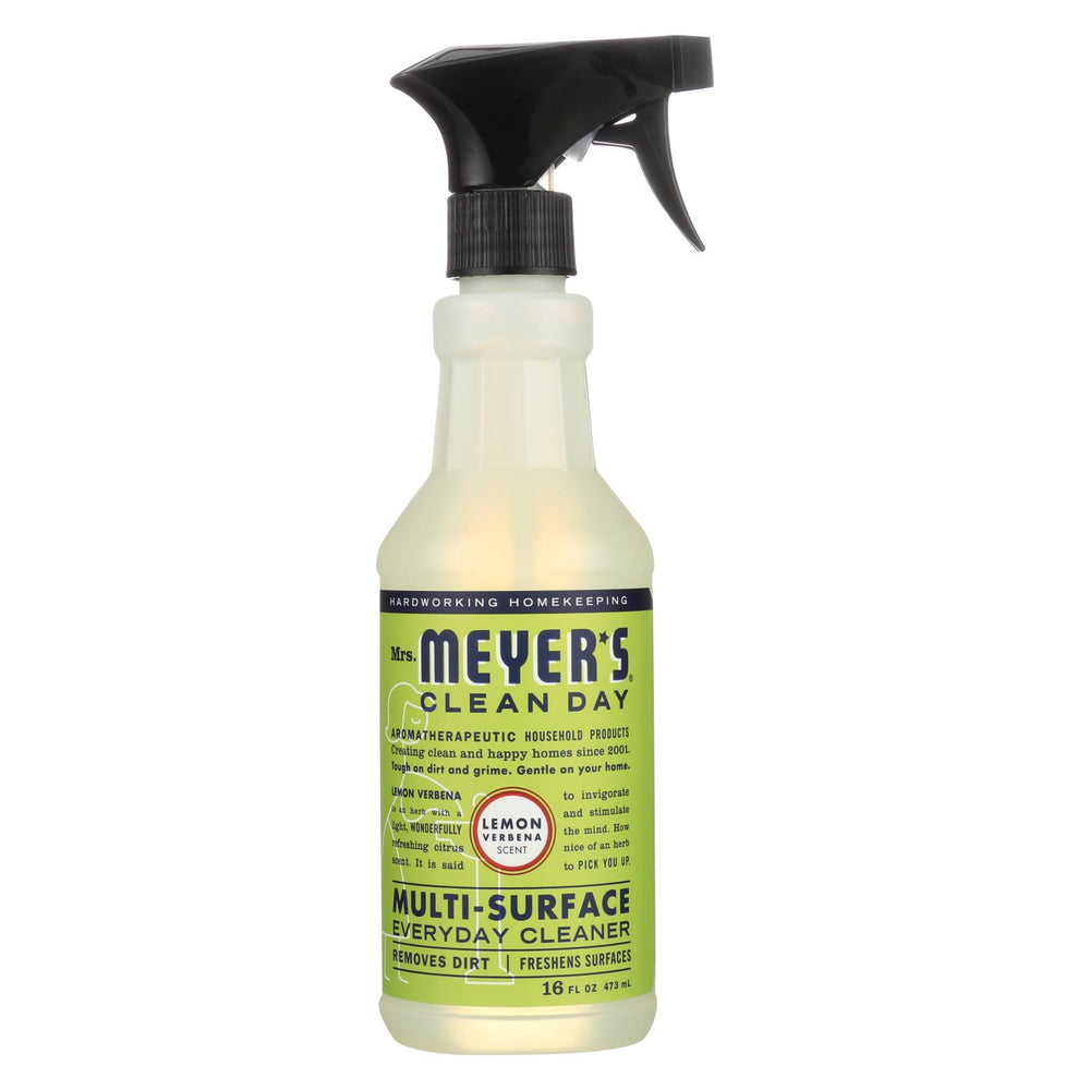 Mrs. Meyer's Clean Day - Multi-surface Everyday Cleaner - Lemon Verbena - 16 Fl Oz - Case Of 6