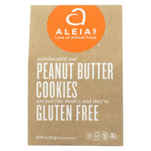 Aleia's Gluten Free Cookies - Peanut Butter - Case Of 6 - 9 Oz.