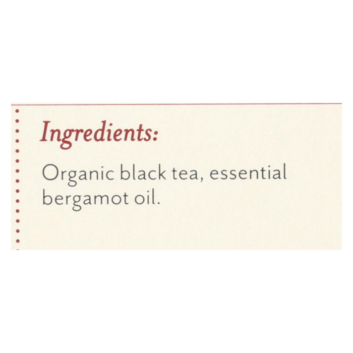 Rishi Organic Tea - Earl Grey - Case Of 6 - 15 Bags