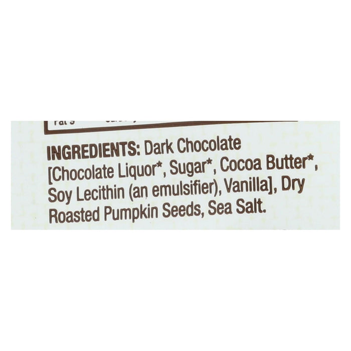 Bark Thins Snacking Dark Chocolate - Pumpkin Seed With Sea Salt - Case Of 12 - 4.7 Oz.