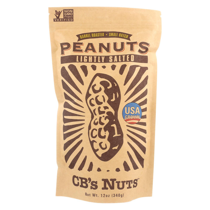 Cb's Nuts Peanuts - Low Sodium - Jumbo - In Shell - Case Of 12 - 12 Oz