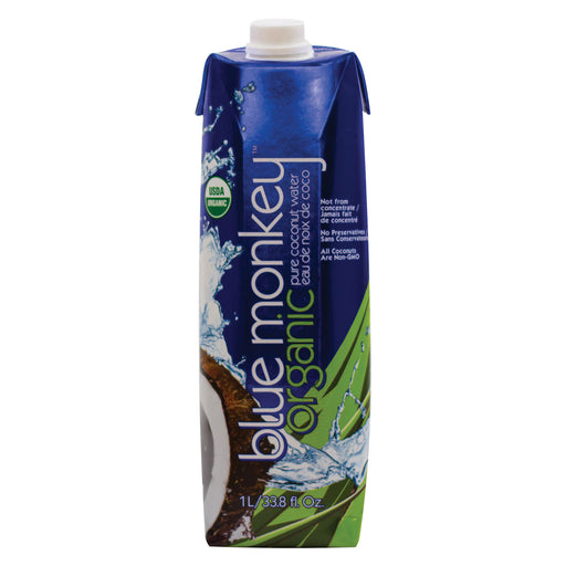 Blue Monkey Coconut Collection Water - Coconut - Case Of 12 - 33.8 Fl Oz.