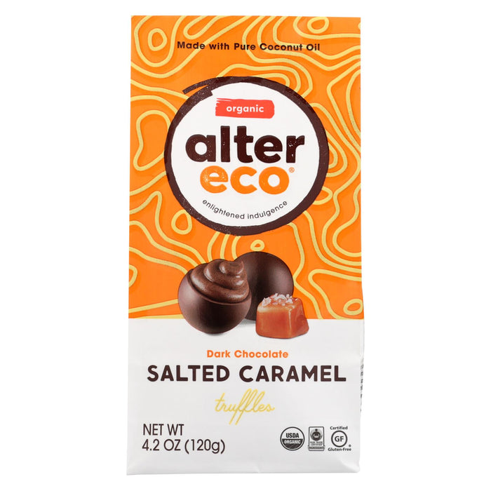 Alter Eco Americas Truffles - Salted Caramel - Case Of 8 - 4.2 Oz.
