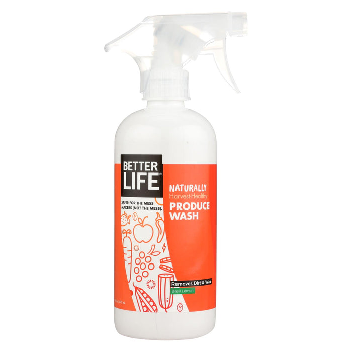 Better Life Produce Wash - All Natural - Case Of 6 - 16 Fl Oz