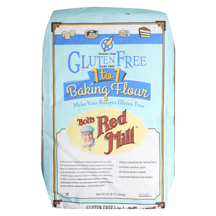 Bob's Red Mill Gluten Free 1-to-1 Baking Flour - 25 Lb - Bulk Bag