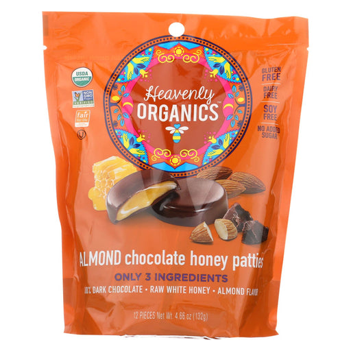 Heavenly Organics Heavenly Organic Honey Pattie - Chocolate - Case Of 6 - 4.66 Oz.