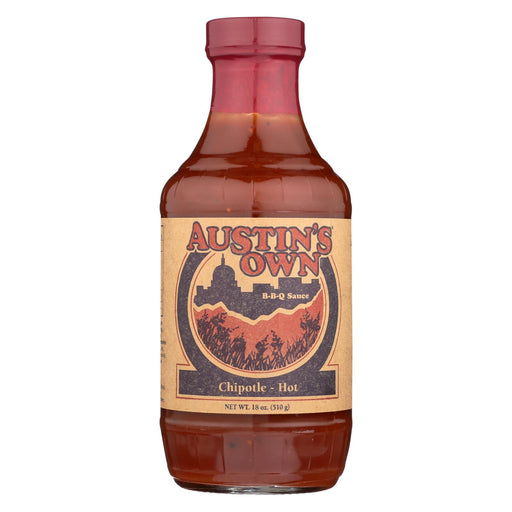 Austins Own Bbq Sauce - Chipotle - Case Of 6 - 18 Oz