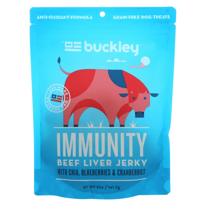 Buckley Jerky - Immunity - Beef Liver - 5 Oz - Case Of 6
