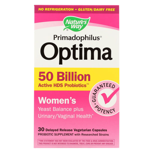 Nature's Way Primadophilus Optima - Womens - 50 Billion - 30 Vegetarian Capsules