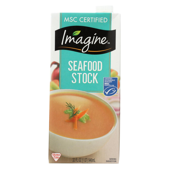 Imagine Foods Seafood Stock - Case Of 12 - 32 Fl Oz.
