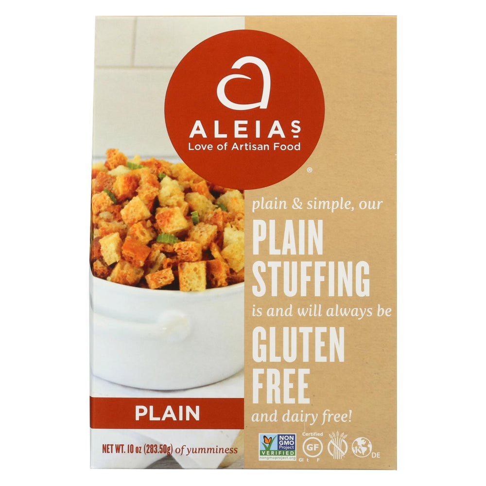 Aleia's Gluten Free Stuffing Mix Plain - Case Of 6 - 10 Oz