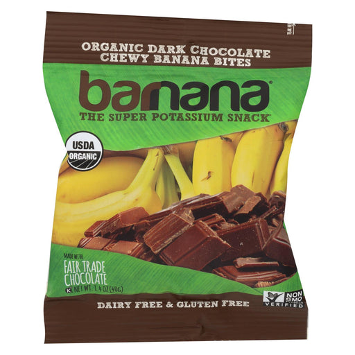 Barnana Organic Chewy Banana Bites - Chocolate - Case Of 12 - 1.4 Oz