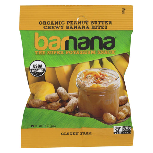 Barnana Organic Chewy Banana Bites - Peanut Butter - Case Of 12 - 1.4 Oz