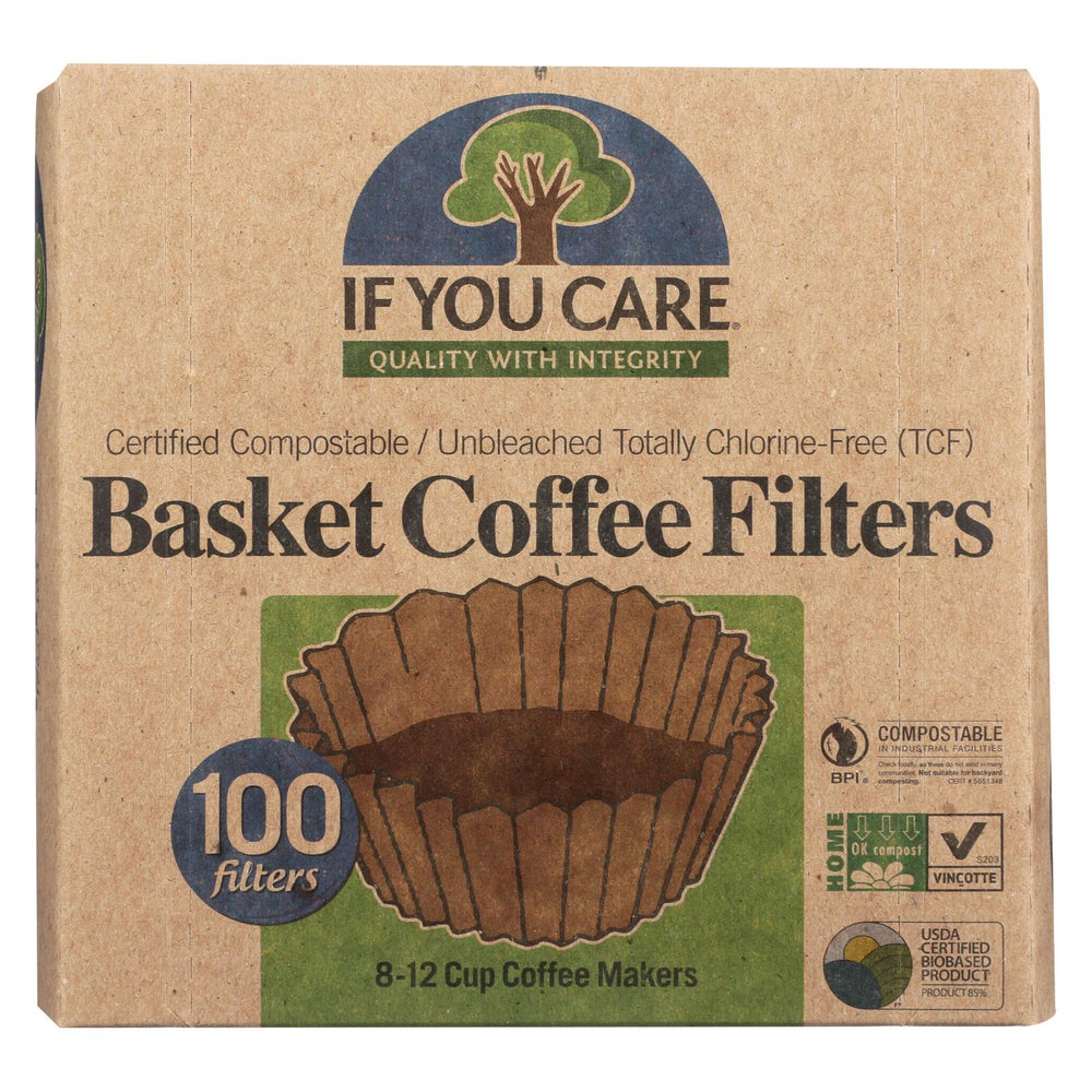 If You Care Coffee Filters - Basket - Case Of 12 - 100 Count